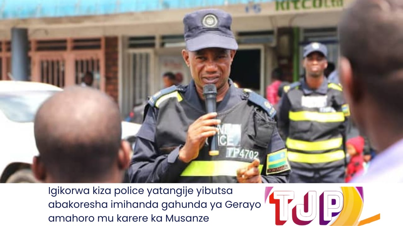 Igikorwa kiza police yatangije yibutsa abakoresha imihanda ko bagomba kwibuka gahunda ya Gerayo amahoro mu Karere ka Musanze.