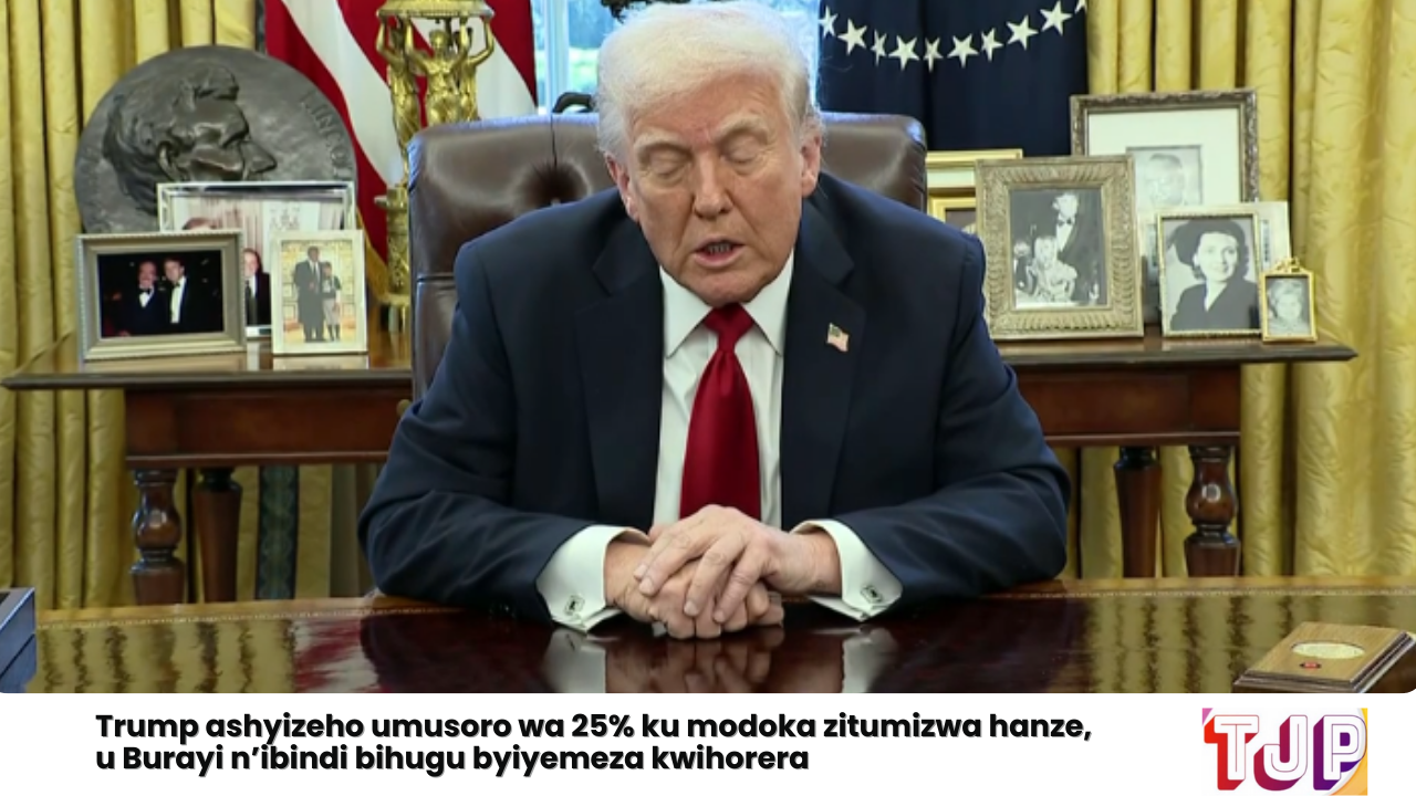 Trump ashyizeho umusoro wa 25% ku modoka zitumizwa hanze, u Burayi n’ibindi bihugu byiyemeza kwihorera