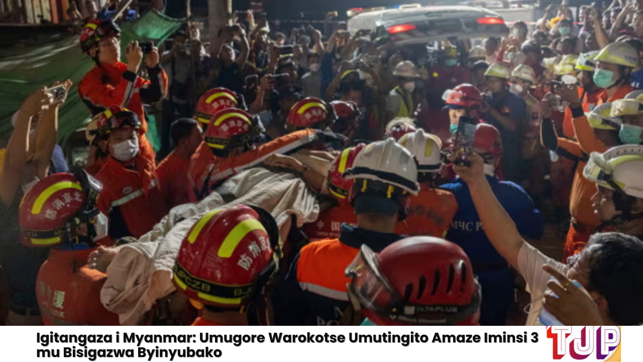 Igitangaza i Myanmar: Umugore Warokotse Umutingito Amaze Iminsi 3 mu Bisigazwa Byinyubako