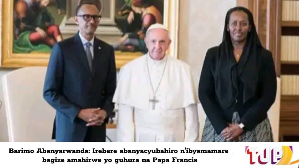 Barimo Abanyarwanda: Irebere abanyacyubahiro n’ibyamamare bagize amahirwe yo guhura na Papa Francis