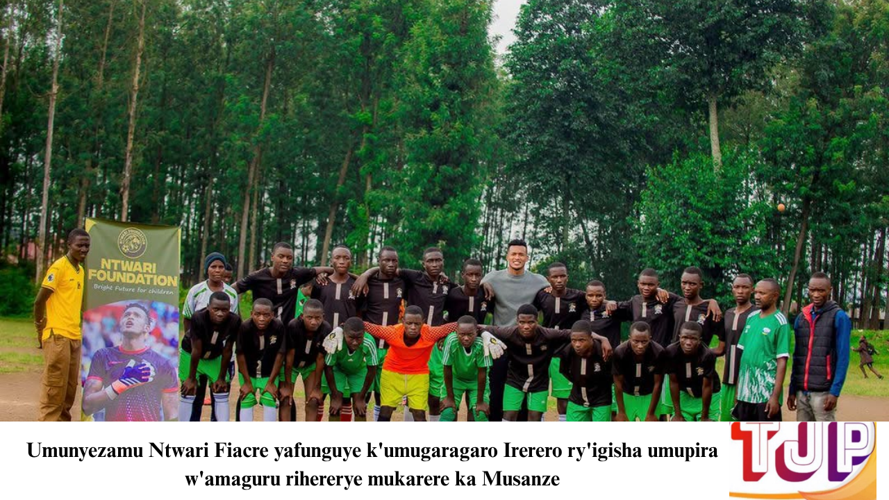 Umunyeza Ntwari Fiacre yafunguye k’umugararo irero rye ry’igisha umupira w’amaguru riherereye mukarere ka Musanze