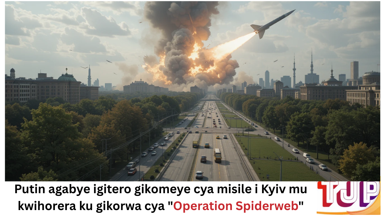 Putin agabye igitero gikomeye cya misile i Kyiv mu kwihorera ku gikorwa cya “Operation Spiderweb”