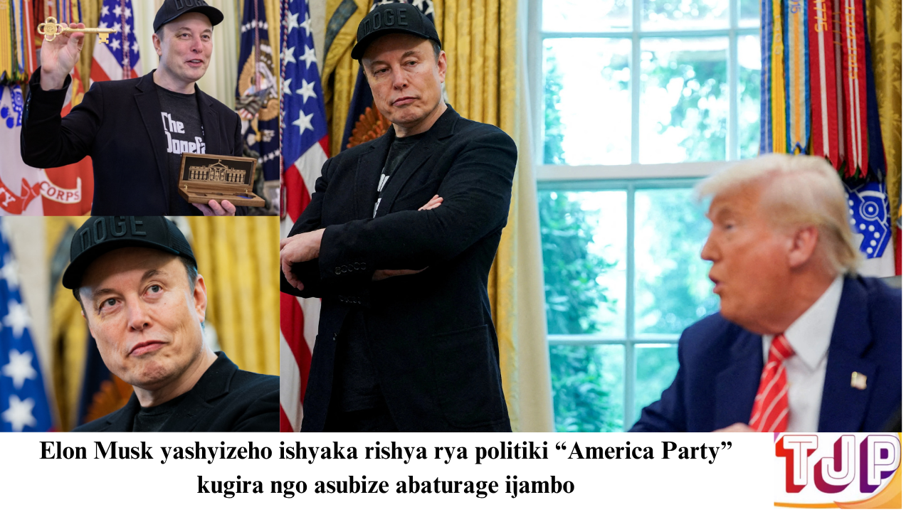 Elon Musk yashyizeho ishyaka rishya rya politiki “America Party” kugira ngo asubize abaturage ijambo